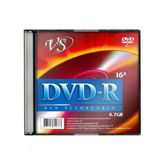 Носители информации DVD-R, 16x, VS, Slim/5, VSDVDRSL501