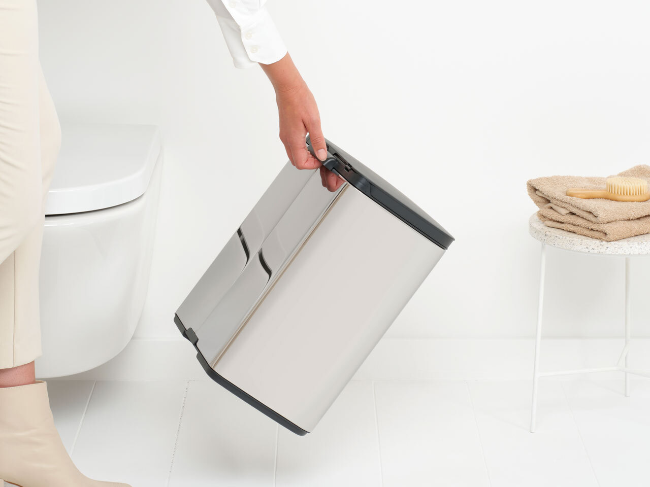 Мусорный бак Bo (12 л), Стальной полированный, арт. 230400 - фото 11