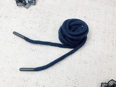Шнур, ш. 5 мм, L 126 см, тёмно-синий