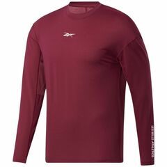 Теннисная футболка Reebok Les Millis LS Tee M - punch berry