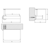 Gessi 38855#299 Gessi Emporio accessories Настенный держатель для туалетной бумаги с крышкой, цвет: Black XL