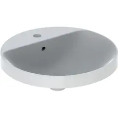 Geberit VariForm Раковина встраиваемая в столешницу круглой формы, D=48 см, с отв. под смеситель, с отв. перелива фото