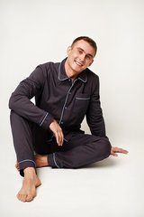 Пижама мужская "Графитовая в клеточку"