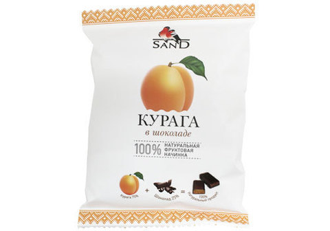 Конфеты шоколадные Sand "Курага в шоколаде", 135г