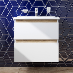 Тумба с раковиной подвесная, 65 см, 2 ящика, белый глянец AM.PM X-Joy - M85AFHX0652WG