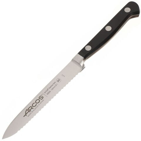 Нож кухонный Arcos, Clasica, для томатов, кован сталь, 13 см, рук пласт, 2556