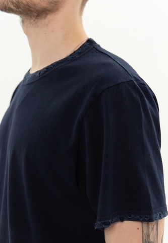 Футболка Bowery NYC однотонная Heavy Destroyed Space