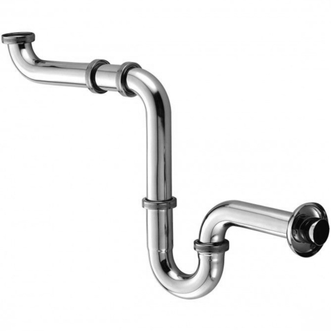 Kludi 1025505-00 Сифон трубчатый 1¼", без выпуска