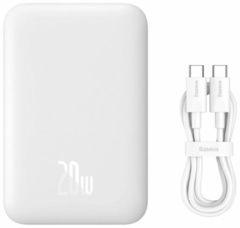 Внешний аккумулятор Baseus PPCX070002 10000 мАч белый