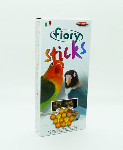 FIORY палочки для средних попугаев Sticks с медом 2х60 г