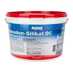 Краска фасадная силикатная Pufas Fassaden-Silikat основа A силикатная (10 л)