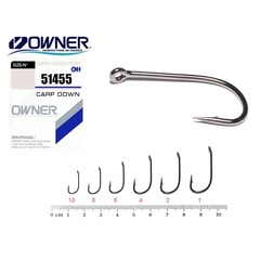 51455 № 6 Крючки OWNER/C'ULTIVA CARP DOWN / продажа от 5 уп.
