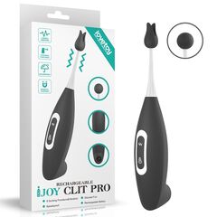 Черный вибратор для точечной стимуляции IJOY Rechargeable Clit Pro Vibrator - 19 см. - 