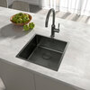 Lemark 9936123 OLANGA 440 Мойка кухонная из нерж.стали цвет:графит в комплекте крепеж, арматура сливная с прямоуг.переливом, сифон