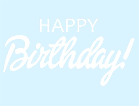 Наклейка, Happy Birthday, на шар 12