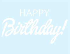 Наклейка, Happy Birthday, на шар 12