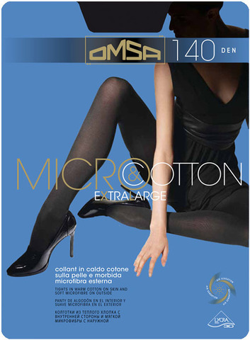Женские колготки Micro&Cotton XL Omsa