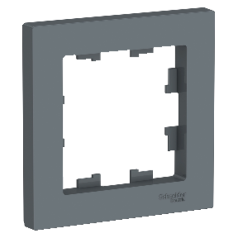 Рамка на 1 пост. Цвет Грифель. Schneider Electric AtlasDesign. ATN000701