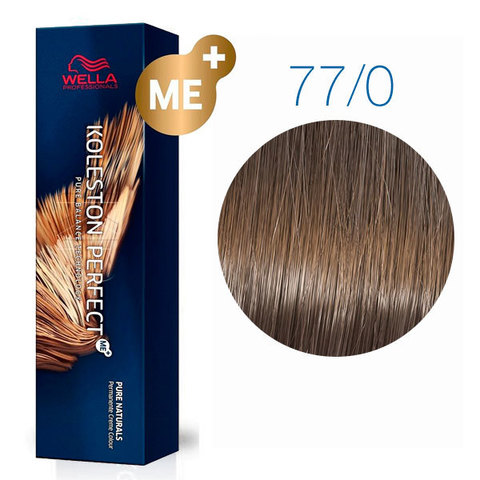 Wella Koleston Pure Naturals 77/0 (Блонд интенсивный натуральный) - Стойкая краска для волос