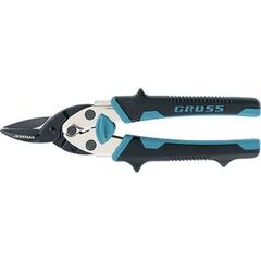 Ножницы по металлу Piranha 190мм прямой рез сталь двухкомпонентные рукоятки Gross