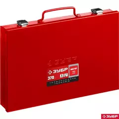 ЗУБР 370 шт, (1-10 мм), сталь Р4М2, класс В, мет.бокс, набор сверл по металлу (29605-H370)