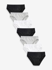 Трусы для девочки Next K90-362, 7 шт., Черный, Серый, Белый