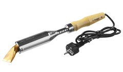 ЗУБР Ceramic PRO, 300 Вт, клин, высокомощный электропаяльник с деревянной рукояткой (55303-300)