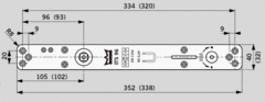 ITS-96 EN-3/6 со стандартной осью врезной доводчик Dormakaba