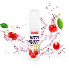 Гель-смазка Tutti-frutti с вишнёвым вкусом - 30 гр. - 