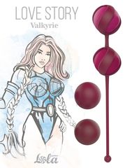 Набор из 4 бордовых вагинальных шариков Valkyrie - 