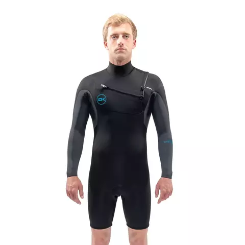 Гидрокостюм мужской короткий Dakine Quantum Chest Zip Long Sleeved Shorty 2/2mm