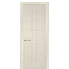 Купить Межкомнатная дверь массив дуба Британия эмаль слоновая кость глухая