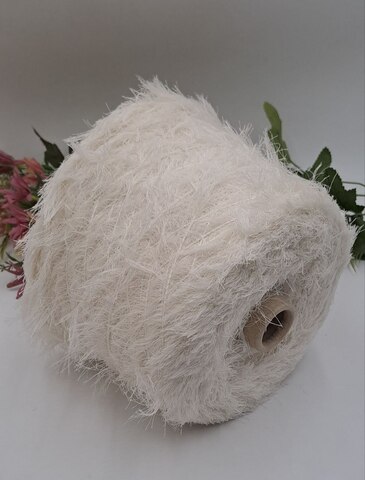 Fur Glamour Pura Lana Italia Мериносовый Мех Белый 01