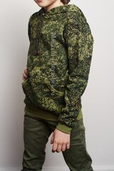 Купить камуфляжную толстовку - Магазин тельняшек.ру 8-800-700-93-18Толстовка детская камуфлированная Цифра зеленая с капюшоном в Магазине тельняшек