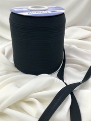 Косая бейка хлопок №081 черная GAMMA GK-15C 14-15 мм