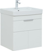 Aquanet 310148 Тумба Ирис new 60 подвесная 1 ящ. 2 фасада цв.белый глянец (310148)