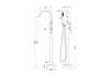 Aquatek AQ1345BGM AQ1345BGM ЕВРОПА смеситель для ванны напольный, шлиф. черный хром