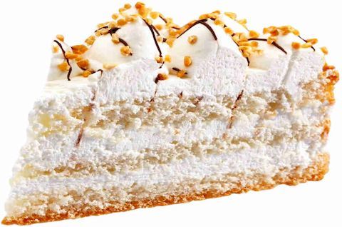 Кусок торта Пломбир без глютена и сахара