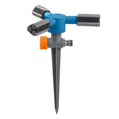 GRINDA RR-P, 75 м, 2 полив, 3 сопла, на пике, ударопрочный пластик, круговой распылитель, PROLine (40341)