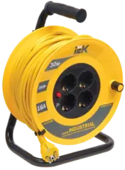 Катушка УК30 с т/з 4места 2P+PE/30м 3*1,5 Industrial  ИЭК   WKP15-16-04-30