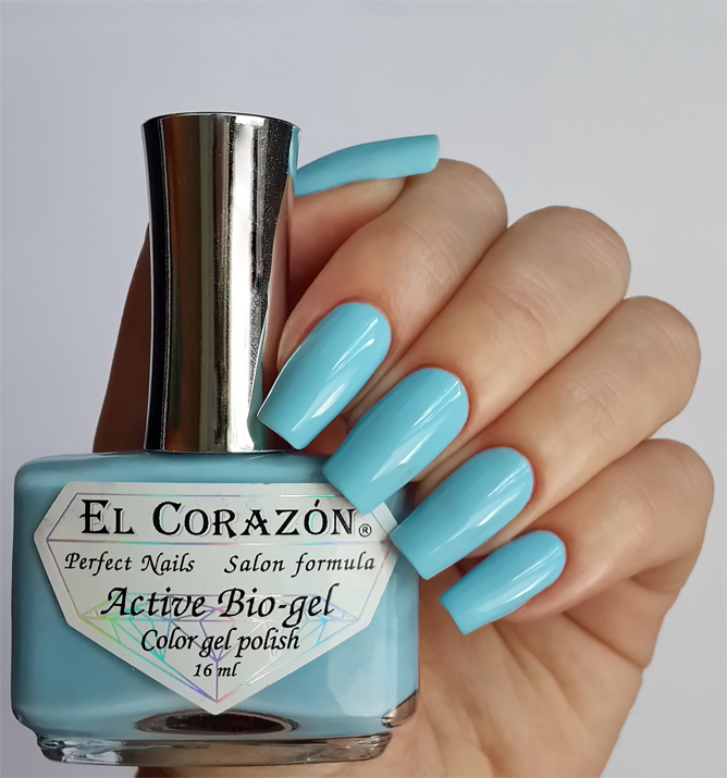 El Corazon 423/ 278 active Bio-gel  Cream небесно-голубой