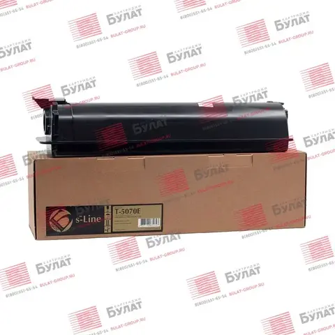 Тонер-картридж БУЛАТ s-Line T-5070E для Toshiba e-Studio 507, e-Studio 257 (Чёрный, 36600 стр.), совместимый