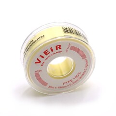 ViEiR Фум лента для воды желтая (19 мм-0,2 мм-35 м) (VR8095)