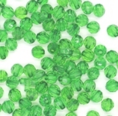 Бусины круглые гранёные пришивные акрил, Ø 6 мм, 50 гр