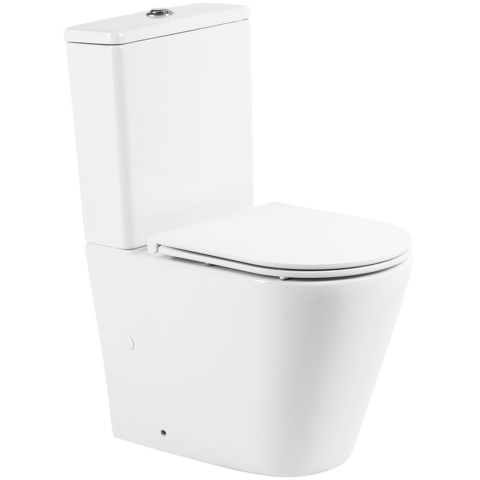BelBagno BB2149CPR/BB870SC Унитаз-компакт безободковый BelBagno FLAY-R BB2149CPR/BB870SC