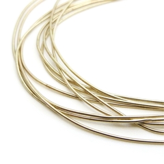 Канитель мягкая, гладкая KAN/MD, 0,5 мм глянец, кремовый