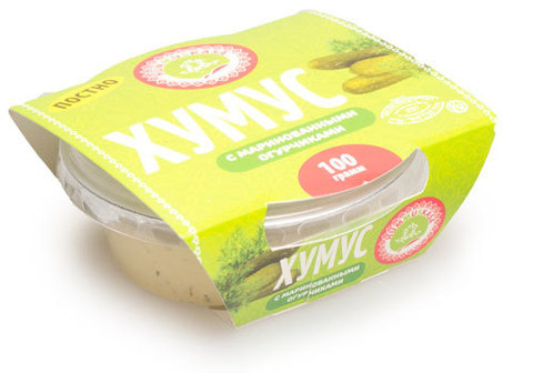 Хумус с маринованными огурчиками, 100г