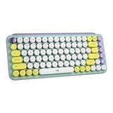 Клавиатура беспроводная Logitech POP Keys Bluetooth Mechanical Keyboard - DAYDREAM MINT - RUS.
