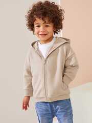Толстовка с капюшоном на молнии для мальчика Next 116-859, Песочный