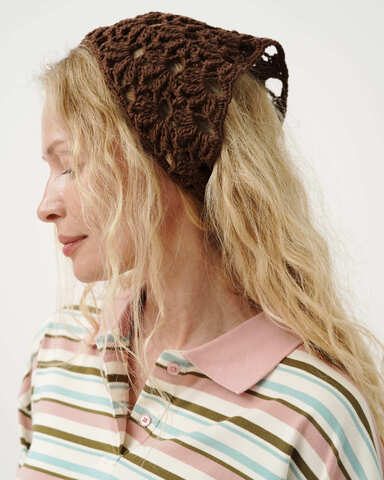 Косынка Мерцание, коричневая